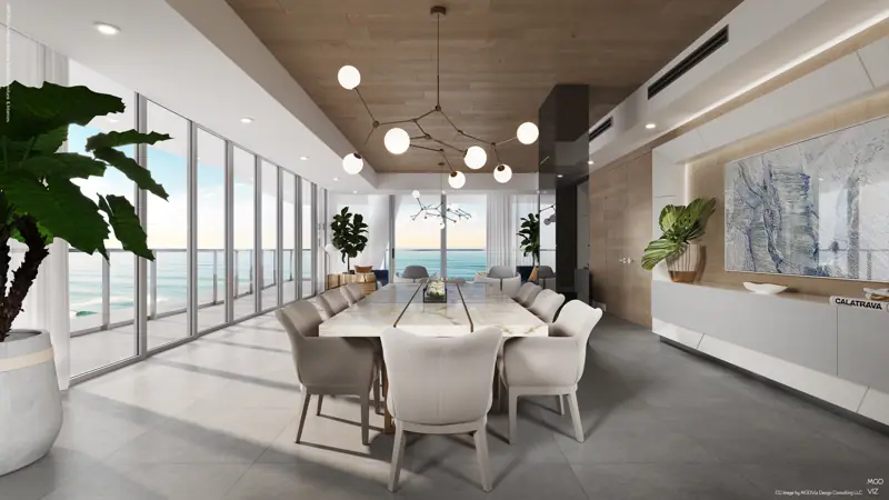 Fendi Chateau Beach, Surfside, FL — photoreal architectural rendering 1 of 7 by MGOVIZ