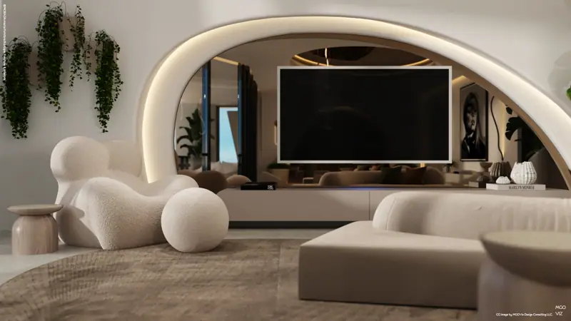 One Thousand Museum Residence 1005, Miami, FL — photoreal architectural rendering 1 of 7 by MGOVIZ
