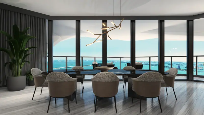 One Thousand Museum Residence 1002, Miami, FL — photoreal architectural rendering 5 of 8 by MGOVIZ