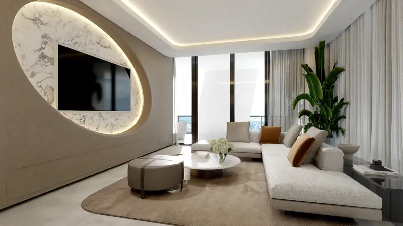 One Thousand Museum Residence 2302, Miami, FL — photoreal architectural rendering 3 of 4 by MGOVIZ