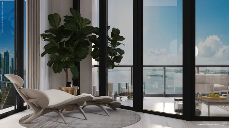 One Thousand Museum Model Home, Miami, FL — photoreal architectural rendering 6 of 8 by MGOVIZ