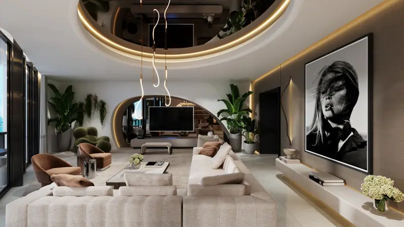 One Thousand Museum Residence 2302, Miami, FL — photoreal architectural rendering 1 of 4 by MGOVIZ