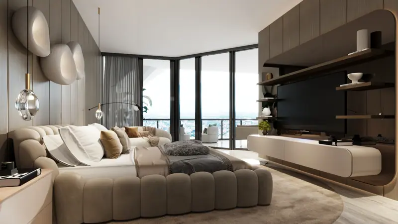 One Thousand Museum Residence 1002, Miami, FL — photoreal architectural rendering 6 of 8 by MGOVIZ