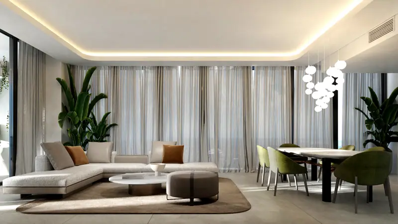 One Thousand Museum Residence 2302, Miami, FL — photoreal architectural rendering 2 of 4 by MGOVIZ
