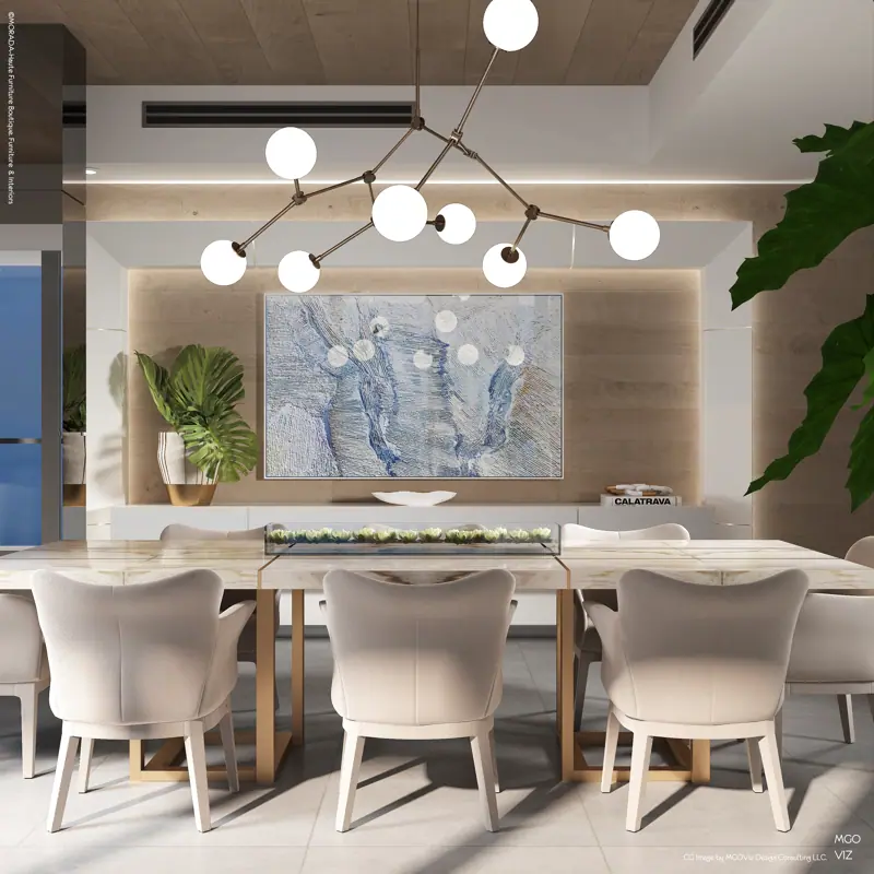 Fendi Chateau Beach, Surfside, FL — photoreal architectural rendering 2 of 7 by MGOVIZ