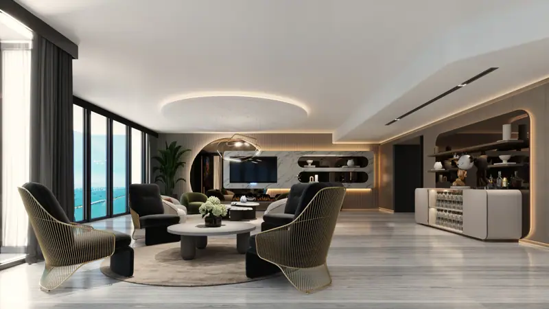 One Thousand Museum Residence 1002, Miami, FL — photoreal architectural rendering 3 of 8 by MGOVIZ